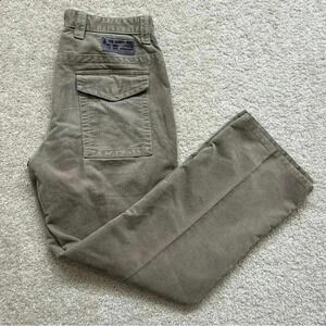 The North Face Men's Corduroy Beige Pants Size 34 Regular Style# 0206 Outdoor